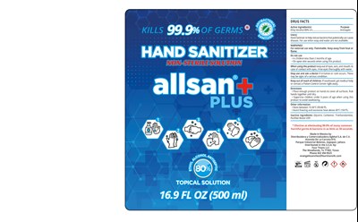 500 mL (Allsan Plus Gel Antibacterial 500 mL)